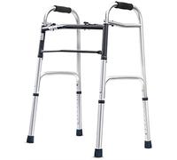Elderly Walker- Up and Down Stairs Walker Lightweight Aluminum Adjustable Mobility Walking Aid-Retractable Four Double The Comfort