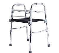 Elderly Walker- Up and Down Stairs Walker Lightweight Aluminum Adjustable Mobility Walking Aid-Retractable Four-Pointed Cane Double The Comfort