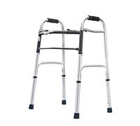 Elderly Walker- Up and Down Stairs Walker Lightweight Aluminum Adjustable Mobility Walking Aid-Retractable Four-Pointed Cane Double The Comfort