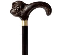 Elderly Walking Stick， Dragon/Phoenix Head Carved Walking Cane for Men and Women,Omic Wooden Mobility,Slip Foot Pad(B,93Cm(Use Height 175 183Cm))