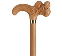 Elderly Walking Stick， Handmade Wooden Walking Stick with Wristband, Keep Balance(85Cm(Use Height 160 165Cm))