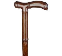Elderly Walking Stick, High-End Bamboo-Shaped Walking Cane for Men, Natural Wooden Stick with Wrist Strap, Handmade/Gift(81Cm(Use Height 155 156Cm))