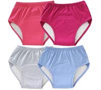 Elderly Washable Incontinence Underwear,Reusable Briefs Leakproof Comfortable,Absorbent Urinary Nappies,Extra Wide Gusset Knickers for Elderly Patient Cotton C,XL(55-65kg)