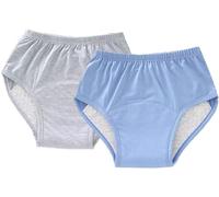 Elderly Washable Incontinence Underwear,Reusable Briefs Leakproof Comfortable,Absorbent Urinary Nappies,Extra Wide Gusset Knickers for Elderly Patient Cotton A,XL(55-65kg)