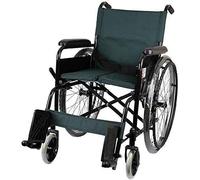 Elderly Wheelchair Lightweight Folding Manual Self-Propelled Wheelchair Portable Steel Transit Travel Chair for Independence or Caretaker Convenience