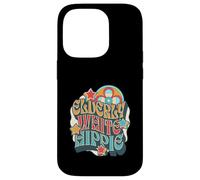 Elderly White Hippie Hippy Humor Weird Old Guy Fun Wear Case for iPhone 14 Pro
