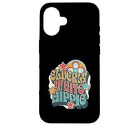 Elderly White Hippie Hippy Humor Weird Old Guy Fun Wear Case for iPhone 16