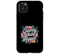 Elderly White Hippie Weird Old Guy Hippy Humor Apparel Case for iPhone 11 Pro Max
