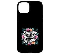 Elderly White Hippie Weird Old Guy Hippy Humor Apparel Case for iPhone 15 Plus