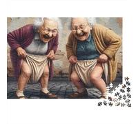 Elderly Women Laughing 1000pc Funny Grannies Dance Thick Cardboard Puzzle for Stress Relief Seekers Christmas Gathering Home Decor Senior Citizens Senior Centre Activity 52x38cm/1000pcs