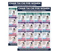 Elderly Yoga Poses Poster, Chair Yoga Exercise Posters, Weight Loss Chart, Comfortable Seated Workout Guide Wall Charts, Easy to Follow Senior Fitness Poses for Home Use, Gift for Older Adults