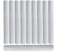 Elders Coil Cricket Bat Grip 10 Pack [SELECT YOUR COLOUR] (White)