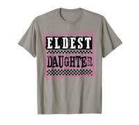 Eldest Daughter Checkered Family Matching Outfit T-Shirt