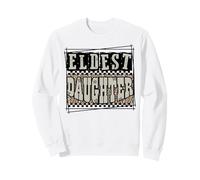Eldest Daughter Checkered leopard Family Matching Outfit Sweatshirt