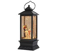 Eldnacele Snowman Family Christmas Water Spinner Globe Lantern with 6H Timer and USB Cord, Musical/Water Filled/Battery Operated for Christmas/bedroom Decor/gift set, 12''