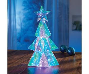Eldo Iridescent LED Christmas Tree, Colour-Changing Light in Blue Eldo Blue