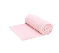 Eldo Soft Fleece Blanket, Lightweight Crease-Resistant Polyester Flannel in Pink | Size: 127 cm x 152 cm Eldo Pink 127 cm x 152 cm