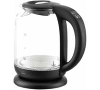 eldom C510c Glass Kettle with Temperature Adjustment (40°C-100°C) | Capacity 1.7 Litres | Keep Warm Function | Tea Maker with 2000W Power and LED Light | 360° Base | Anti-Limescale Filter | Black