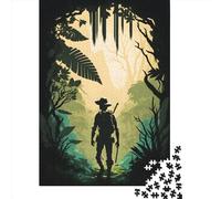 Eldorado Treasure Quest Wooden 500 Pieces Jigsaw Puzzle for Adults Creative Rectangular Puzzle Brain Exercise Challenge Game Gift 500pcs (52x38cm)