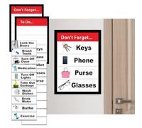 Reminder Frame for Memory Loss - Daily Task Organizer for Dementia and Alzheimer’s Patients - Visual Memory Aid for Seniors - Includes 20 Reminder Cards for Routine Tasks and Personalized Prompts