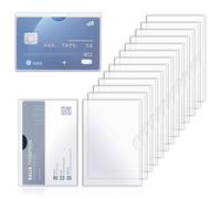 Eldraqth 12pcs Social Security Card Protector New Medicare Card Holder Protector Sleeves Clear PVC