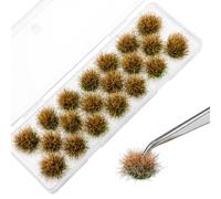 Eldraqth 20 Pcs Static Grass Miniature Plants Model Bushy Tufts Model Kit