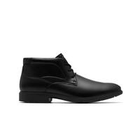 Eldredge Mid Black Leather Ankle Boots Clarks Black 9-Standard Fit