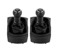 ELDVSUA Gear Knob 5/6 Speed Car-Styling Gear Stick Shift Knob for Seat for Ibiza 2002 2003 2004 2005 2006 2007 2008 Leather Boot Interior(6 Speed)