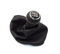ELDVSUA Gear Knob for Seat for Ibiza 2002 2003 2004 2005 2006 2007 2008 2009 2010 Car-Styling 5 Speed Gear Stick Shift Knob with PU Leather Boot(Black 6-Speed)
