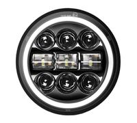 ELDVSUA Motorcycle Headlights 5.75″ Round LED Headlight For Motorcycle Car 5-3/4 Inch Moto Light With White Amber DRL Start-up Gradient Welcome Halo(M006)