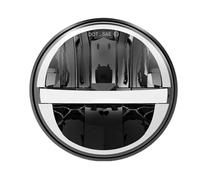 ELDVSUA Motorcycle Headlights 5.75″ Round LED Headlight For Motorcycle Car 5-3/4 Inch Moto Light With White Amber DRL Start-up Gradient Welcome Halo(M004)