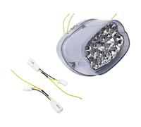 ELDVSUA Motorcycle Headlights Rear Brake Lamp LED Tail Light Turn Signal For Dyna For Road For King For Electra For Glide Classic Fat Boy For XL 883 For Sportster(Clear)