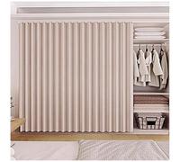 Ele Bei Sliding Room Divider ain with Rod Waterproof Kitchen Under-Sink ain 60x140cm Pleated Blackout Indoor Door Drapes