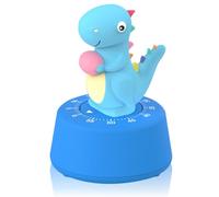 ELE DEPI 60 Minutes Mechanical Kitchen Timer,Cute Dinosaur Timer for Kids,Wind Up Egg Timer for Cooking,Reading,Classroom and Do Sports. (Sky Blue)