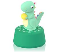 ELE DEPI 60 Minutes Mechanical Kitchen Timer,Cute Dinosaur Timer for Kids,Wind Up Egg Timer for Cooking,Reading,Classroom and Do Sports. (Light Green)