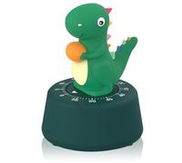 ELE DEPI 60 Minutes Mechanical Kitchen Timer,Cute Dinosaur Timer for Kids,Wind Up Egg Timer for Cooking,Reading,Classroom and Do Sports. (Dark Green)