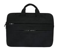 ele ELEOPTION 15-15.6 Inch Waterproof PU Leather Sleeve Portable Laptop Case Cover & Pockets, for Laptop Notebook Ultrabook Macbook ASUS Acer Dell HP Lenovo Toshiba 15.4" Briefcase Handbag, Black
