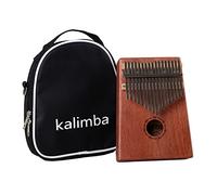 Ele Eleoption 17 Keys Thumb Piano Kalimba Thumb Piano Tuning Hammer and Solid Wooden Boards Mbira Instrument Music Book Instrument Toy for Music Lovers & Beginners mahogany