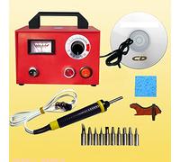 ele ELEOPTION 220V 60W Pyrography Machine Gourd Wood Burning Heating Copper Pen Tools Kits