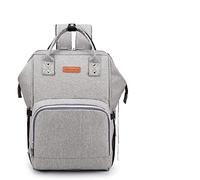 ele ELEOPTION Baby Diaper Bag Backpacks Upgrade Mama Handbag with USB Charge Port and Anti-Theft Bag Design Large Capacity Waterproof Baby Bag Organizer for Baby Care (Gray)