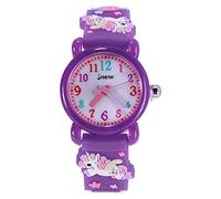 ele ELEOPTION Children's Watch 3D Cute Cartoon Silicone Rubber Band Wristwatch Multi-Colour Dial Digital Display Watch Gift for Little Girls Boy Kids, Horse, Dark Purple