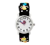 ele ELEOPTION Children's Watch Waterproof 3D Cute Cartoon Round Dial Silicone Rubber Band Quartz Wristwatch Xmas Gift for Little Girls Boy Kids Children Environmental Friendly - Mermaid, Black