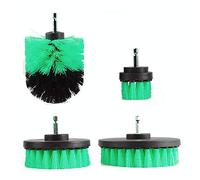 ele ELEOPTION Drill Brush Electric Drill Scrub Brush Grout Power Scrubber Cleaning Brush Tub Cleaner Tool, 2 Inch, 3.5 Inch, 4 Inch, 5 Inch, Pack of 4 (Green, Pack of 4)