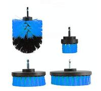ele ELEOPTION Drill Brush Electric Drill Scrub Brush Grout Power Scrubber Cleaning Brush Tub Cleaner Tool, 2 Inch, 3.5 Inch, 4 Inch, 5 Inch, Pack of 4 (Blue, Pack of 4)