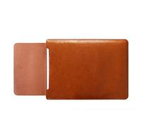 ele ELEOPTION Microfiber Leather Laptop Sleeve Slim Case Cover Luxury PU Leather Case Elegant Protective Case Integrated Mouse pad for 13.3 "Macbook Air/Macbook Pro & Pro Retina, Brown