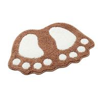 ele ELEOPTION Non-Slip Bath Mat, Super Water Absorbent Shower Mat, Soft Comfortable Bathroom Mat, Machine washable Bath Rug for Bathroom, Bedroom, Living Room (88x58cm, Coffee)