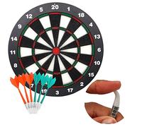 ele ELEOPTION Soft Tip Safety Darts and Dart Board - Great Games for Kids Children- Professional Dartboard Set (with 6pcs Safe Soft Tip Darts)