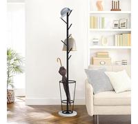 Ele Entryway Umbrella Stand with Space Saving Hoo Sturdy Solid Marble Base (Color: Black & White Size: B)