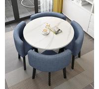 Ele Round Dining Table Set for 4 with Chairs Cact Design for Cafés & Living Rooms Perfect for Smals & Professal Use