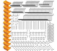 ELEAD 260 Piece Pegboard Hooks 1/8 and 1/4 inch peg Board Organizer Accessories with Pegboard Bins for Organizing Various Tools in The Garage Kitchen Bathroom Craft Room